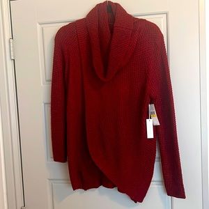 NWT Burgundy\ wine cowl neck sweater. Brand new never worn.